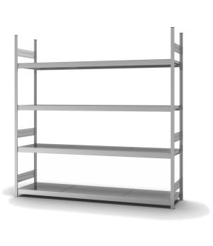 Großfachregal Grundregal ORION PLUS, 2.500×2.500×500 mm, verzinkt