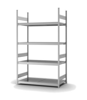 Großfachregal Grundregal ORION PLUS, 2.500×1.500×600 mm, verzinkt