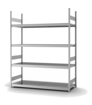 Großfachregal Grundregal ORION PLUS, 2.500×2.000×600 mm, verzinkt