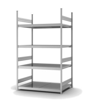 Großfachregal Grundregal ORION PLUS, 2.500×1.500×800 mm, verzinkt