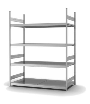 Großfachregal Grundregal ORION PLUS, 2.500×2.000×800 mm, verzinkt