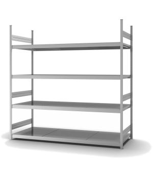 Großfachregal Grundregal ORION PLUS, 2.500×2.500×800 mm, verzinkt
