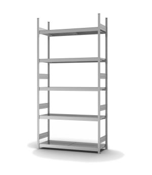 Großfachregal Grundregal ORION PLUS, 3.000×1.500×400 mm, verzinkt