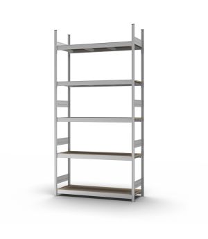 Großfachregal Grundregal ORION PLUS, 3.000×1.500×400 mm, Spanplatte natur