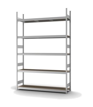 Großfachregal Grundregal ORION PLUS, 3.000×2.000×400 mm, Spanplatte natur