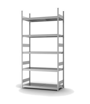 Großfachregal Grundregal ORION PLUS, 3.000×1.500×500 mm, verzinkt