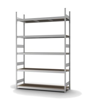 Großfachregal Grundregal ORION PLUS, 3.000×2.000×500 mm, Spanplatte natur