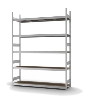Großfachregal Grundregal ORION PLUS, 3.000×2.250×500 mm, Spanplatte natur