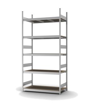 Großfachregal Grundregal ORION PLUS, 3.000×1.500×600 mm, Spanplatte natur