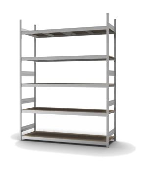 Großfachregal Grundregal ORION PLUS, 3.000×2.250×600 mm, Spanplatte natur