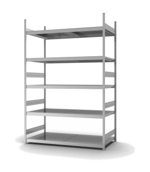 Großfachregal Grundregal ORION PLUS, 3.000×2.000×800 mm, verzinkt
