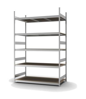 Großfachregal Grundregal ORION PLUS, 3.000×2.000×800 mm, Spanplatte natur