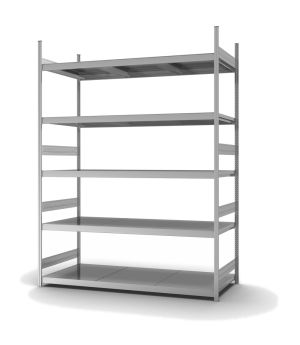 Großfachregal Grundregal ORION PLUS, 3.000×2.250×800 mm, verzinkt