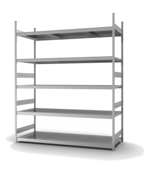 Großfachregal Grundregal ORION PLUS, 3.000×2.500×800 mm, verzinkt