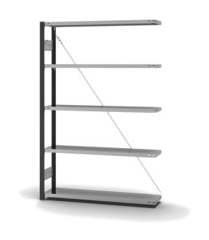 Fachbodenregal Anbauregal ORION PLUS, 2.000×1.300×300 mm, verzinkt