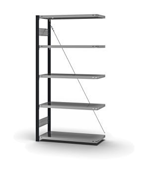 Fachbodenregal Anbauregal ORION PLUS, 2.000×1.000×400 mm, verzinkt