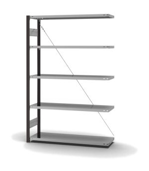 Fachbodenregal Anbauregal ORION PLUS, 2.000×1.300×400 mm, verzinkt