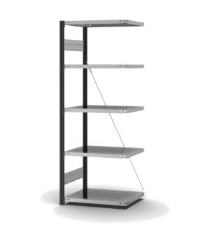 Fachbodenregal Anbauregal ORION PLUS, 2.000×750×500 mm, verzinkt