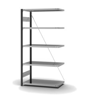 Fachbodenregal Anbauregal ORION PLUS, 2.000×1.000×500 mm, verzinkt