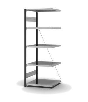 Fachbodenregal Anbauregal ORION PLUS, 2.000×750×600 mm, verzinkt
