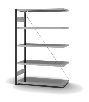 Fachbodenregal Anbauregal ORION PLUS, 2.000×1.300×600 mm, verzinkt