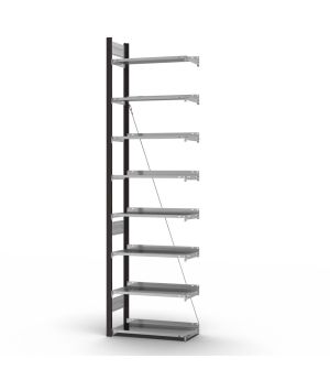 Aktenregal Anbauregal ORION PLUS, 2.700×750×300 mm, verzinkt