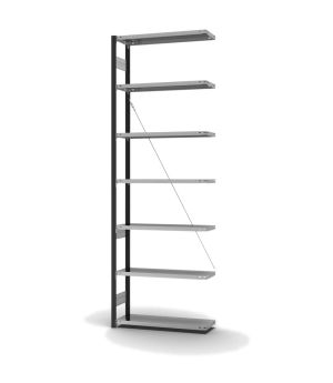 Fachbodenregal Anbauregal ORION PLUS, 3.000×1.000×300 mm, verzinkt