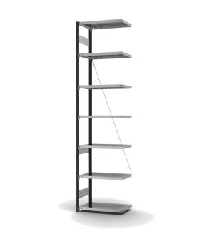 Fachbodenregal Anbauregal ORION PLUS, 3.000×750×400 mm, verzinkt
