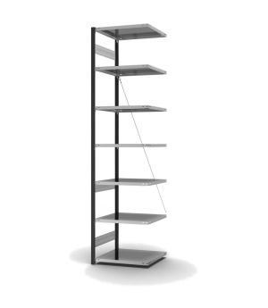 Fachbodenregal Anbauregal ORION PLUS, 3.000×750×600 mm, verzinkt