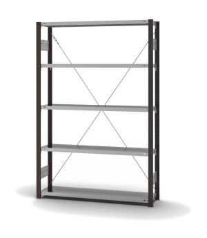 Fachbodenregal Grundregal ORION PLUS, 2.000×1.300×300 mm, verzinkt