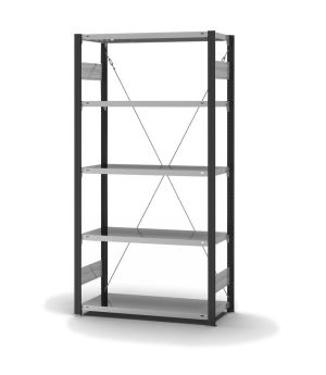 Fachbodenregal Grundregal ORION PLUS, 2.000×1.000×400 mm, verzinkt
