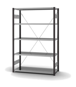 Fachbodenregal Grundregal ORION PLUS, 2.000×1.300×500 mm, verzinkt
