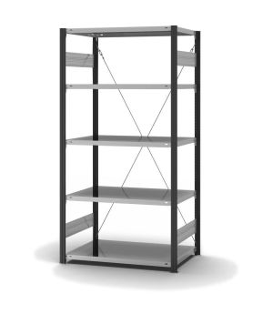 Fachbodenregal Grundregal ORION PLUS, 2.000×1.000×600 mm, verzinkt