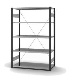 Fachbodenregal Grundregal ORION PLUS, 2.000×1.300×600 mm, verzinkt