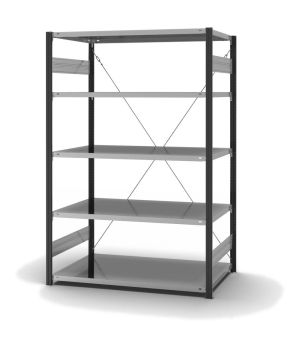 Fachbodenregal Grundregal ORION PLUS, 2.000×1.300×800 mm, verzinkt
