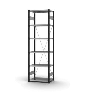 Fachbodenregal Grundregal ORION PLUS, 2.500×750×400 mm, verzinkt