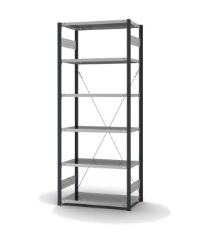 Fachbodenregal Grundregal ORION PLUS, 2.500×1.000×500 mm, verzinkt