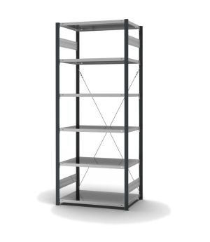 Fachbodenregal Grundregal ORION PLUS, 2.500×1.000×600 mm, verzinkt