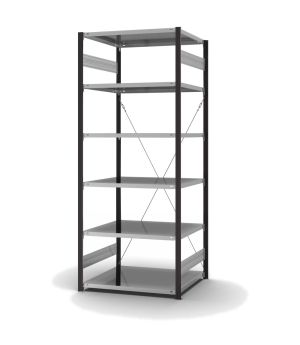 Fachbodenregal Grundregal ORION PLUS, 2.500×1.000×800 mm, verzinkt