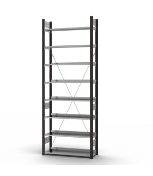 Aktenregal Grundregal ORION PLUS, 2.700×1.000×300 mm, verzinkt