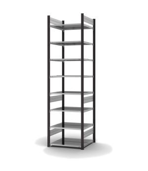 Aktenregal Grundregal ORION PLUS, 2.700×750×600 mm, verzinkt