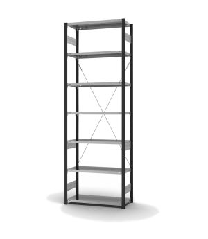 Fachbodenregal Grundregal ORION PLUS, 3.000×1.000×400 mm, verzinkt