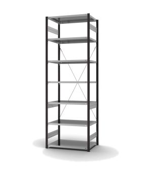 Fachbodenregal Grundregal ORION PLUS, 3.000×1.000×600 mm, verzinkt