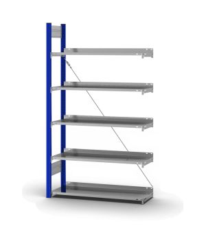 Aktenregal Anbauregal ORION PLUS, 1.750×1.000×300 mm, verzinkt