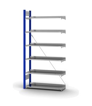 Aktenregal Anbauregal ORION PLUS, 2.000×1.000×300 mm, verzinkt