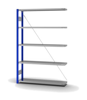 Fachbodenregal Anbauregal ORION PLUS, 2.000×1.300×300 mm, verzinkt