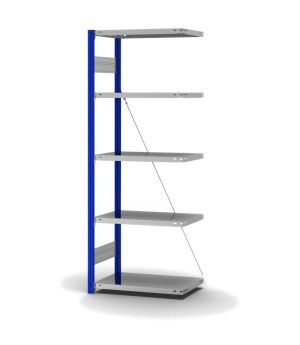 Fachbodenregal Anbauregal ORION PLUS, 2.000×750×400 mm, verzinkt