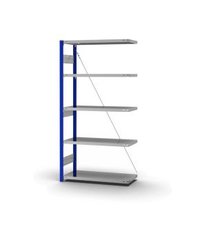 Fachbodenregal Anbauregal ORION PLUS, 2.000×1.000×400 mm, verzinkt