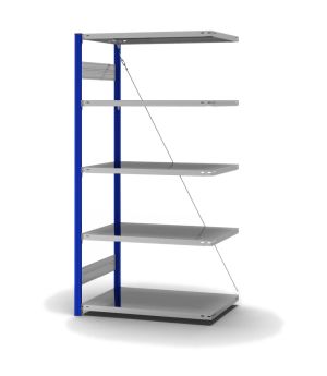 Fachbodenregal Anbauregal ORION PLUS, 2.000×1.000×600 mm, verzinkt