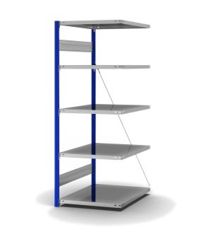 Fachbodenregal Anbauregal ORION PLUS, 2.000×750×800 mm, verzinkt